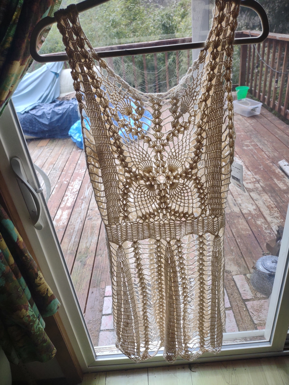 Free People Crochet Knit Swim Coverup